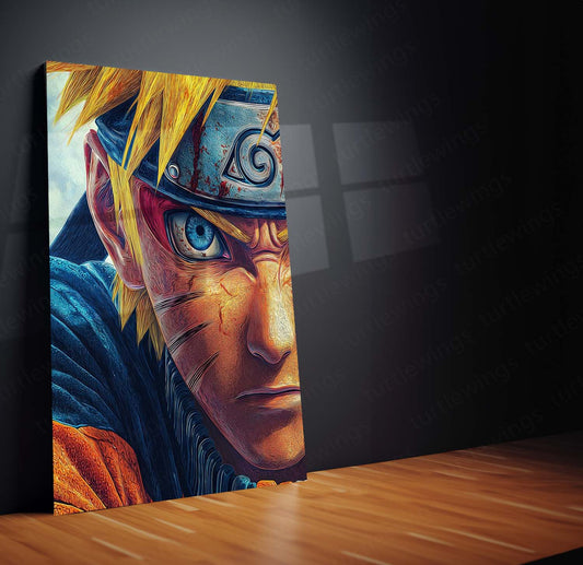 Anime Metal Poster | Naruto Uzumaki Metal Poster | Believe It! Ninja Legend Wall Art | Anime Room Decor 01