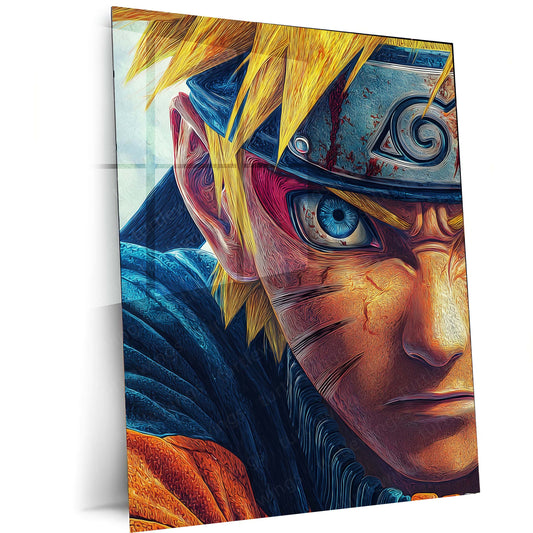 Anime Metal Poster | Naruto Uzumaki Metal Poster | Believe It! Ninja Legend Wall Art | Anime Room Decor 01
