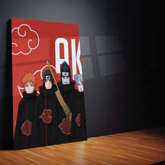 Anime Metal Poster Set of 3 | Naruto | Akatsuki Members Group Wall Art – product image 3