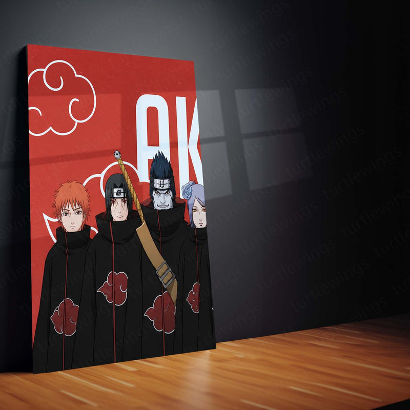 Anime Metal Poster Set of 3 | Naruto | Akatsuki Members Group Wall Art – product image 3
