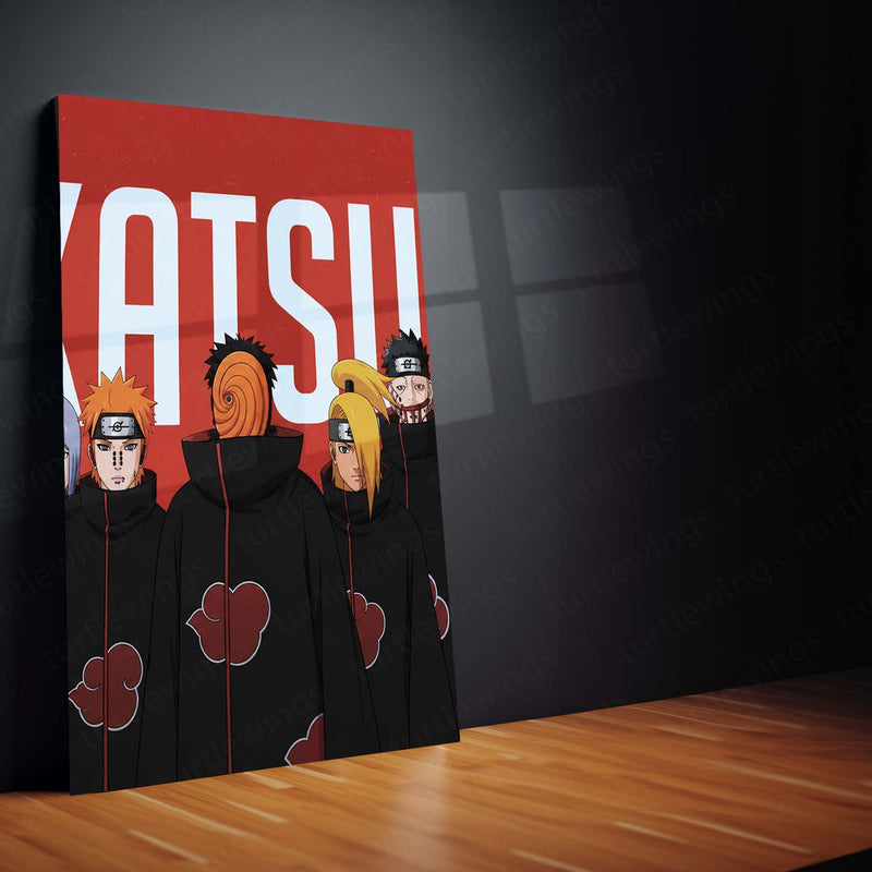 Anime Metal Poster Set of 3 | Naruto | Akatsuki Members Group Wall Art – product image 4
