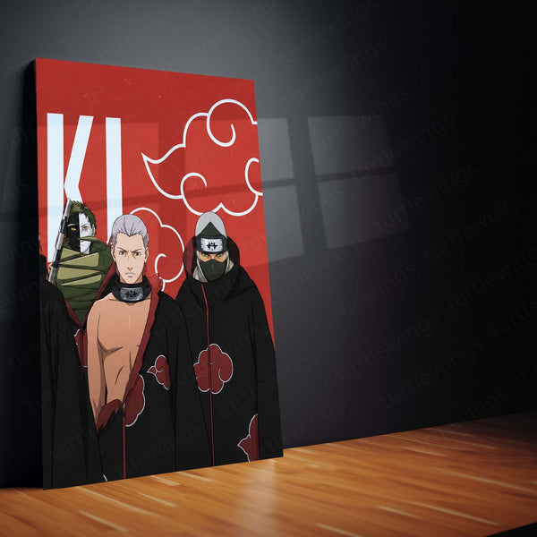 Anime Metal Poster Set of 3 | Naruto | Akatsuki Members Group Wall Art – product image 5