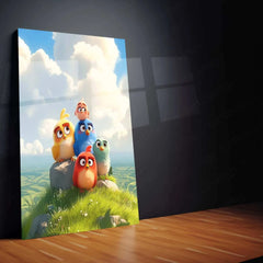 Angry Birds Metal Poster – Iconic Gaming Wall Art | Fun & Vibrant Decor - TURTLEWINGS 
