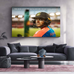Cricket Metal Frame | Abhishek Sharma – The Mind Wins The Battle Before The Bat Even Swings | ICC Men's T20 World Cup 2026 Metal Frame