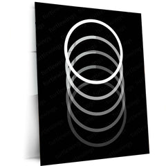 🎨 Abstract Art Metal Frame Poster | Modern Aesthetic Wall Décor for Creative Spaces - TURTLEWINGS 