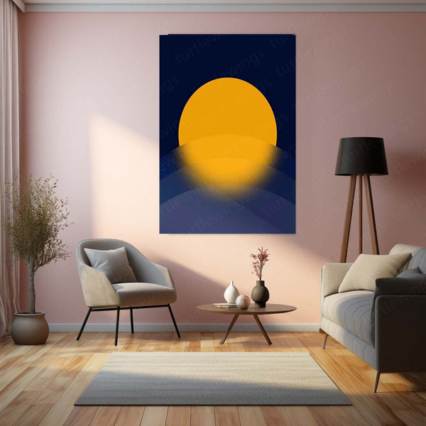 🎨 Abstract Art Metal Frame | Modern Aesthetic Wall Décor for Creative Spaces 01 - TURTLEWINGS 