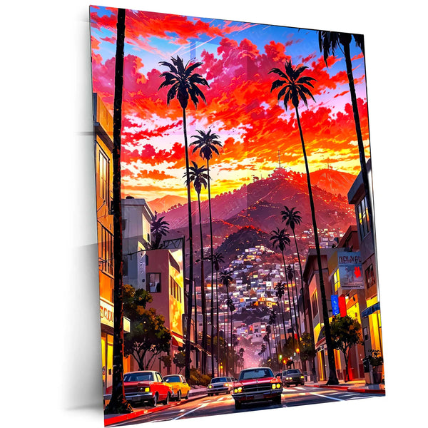 Abstract Metal Poster | Abstract Car Metal Poster | Futuristic Auto Art for Wall Decor