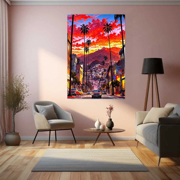 Abstract Metal Poster | Abstract Car Metal Poster | Futuristic Auto Art for Wall Decor
