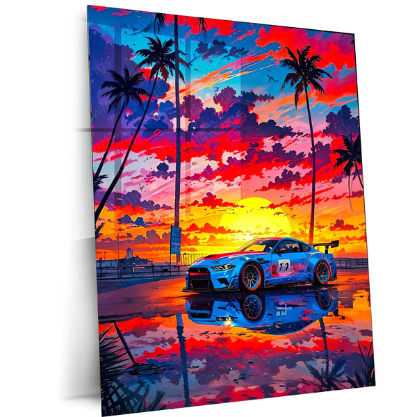Abstract Metal Poster | Abstract Car Metal Poster | Futuristic Auto Art for Wall Decor 01
