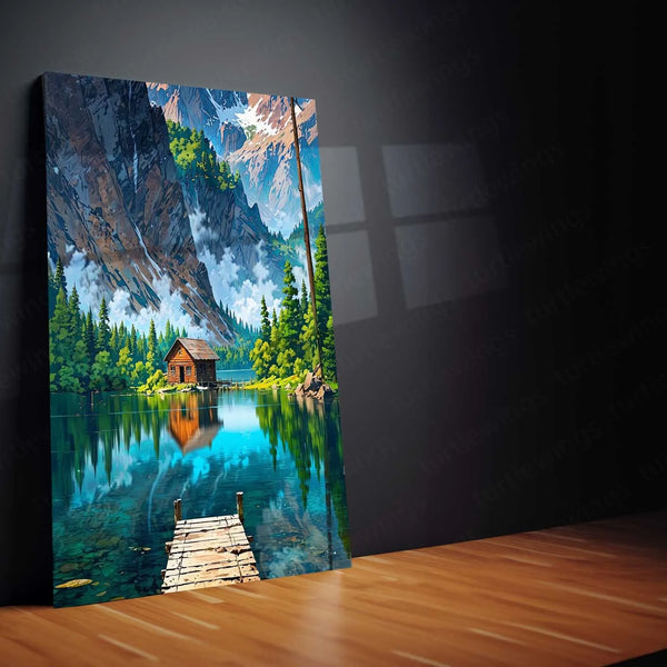 Abstract Metal Poster | Abstract Nature Art Metal Poster | Modern Organic Wall Decor