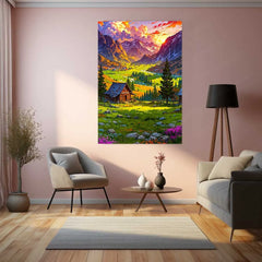 Abstract Metal Poster | Abstract Nature Art Metal Poster | Modern Organic Wall Decor 02 - TURTLEWINGS 