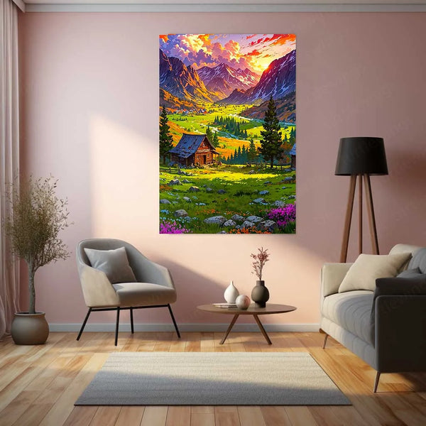 Abstract Metal Poster | Abstract Nature Art Metal Poster | Modern Organic Wall Decor 02