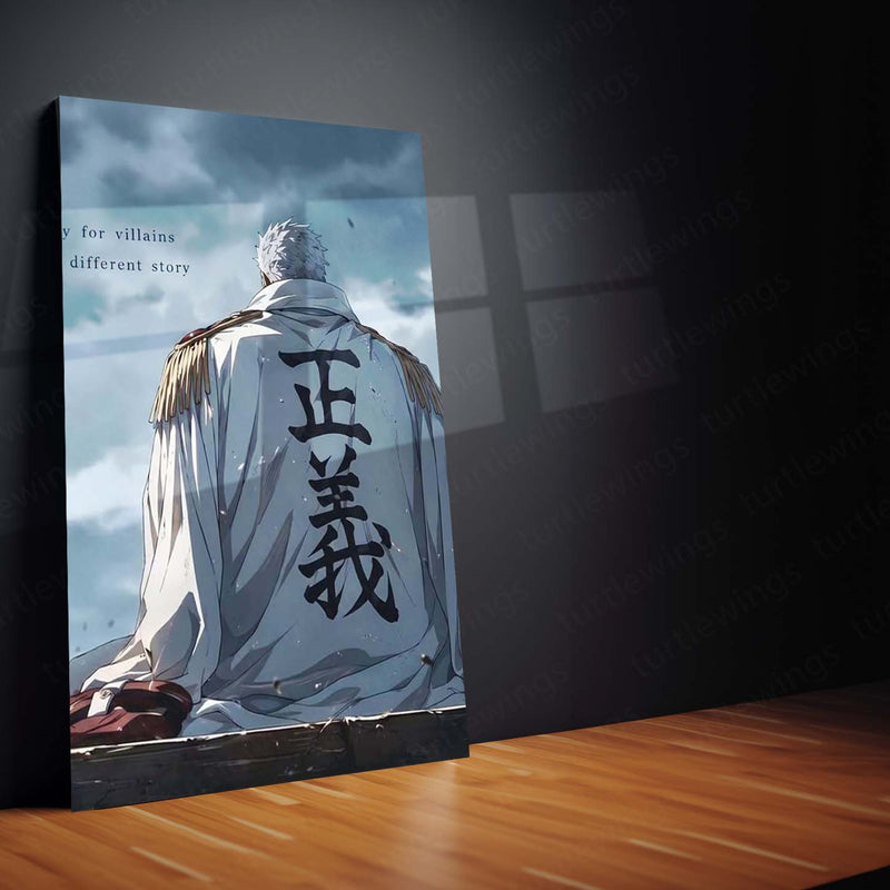 Anime Metal Poster Set of 2 | One Piece | Ace & Garp Emotional Family Wall Art – product image 4