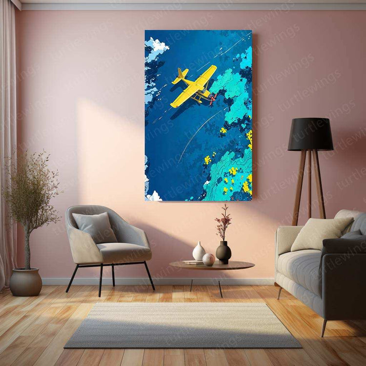 Abstract Art Metal Poster – Modern Geometric & Aesthetic Wall Decor 1 - TURTLEWINGS 