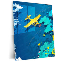 Abstract Art Metal Poster – Modern Geometric & Aesthetic Wall Decor 1