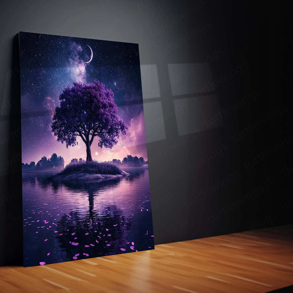 Urban Aesthetic Metal Poster | Aesthetic Tree Metal Poster – Nature-Inspired Wall Art - TURTLEWINGS 