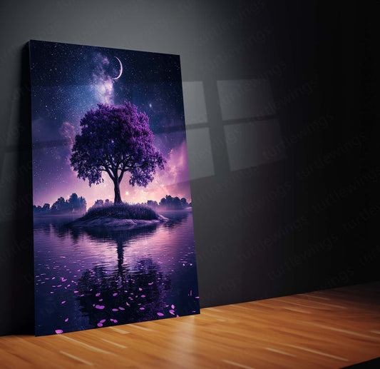 Urban Aesthetic Metal Poster |  Aesthetic Tree Metal Poster – Nature-Inspired Wall Art