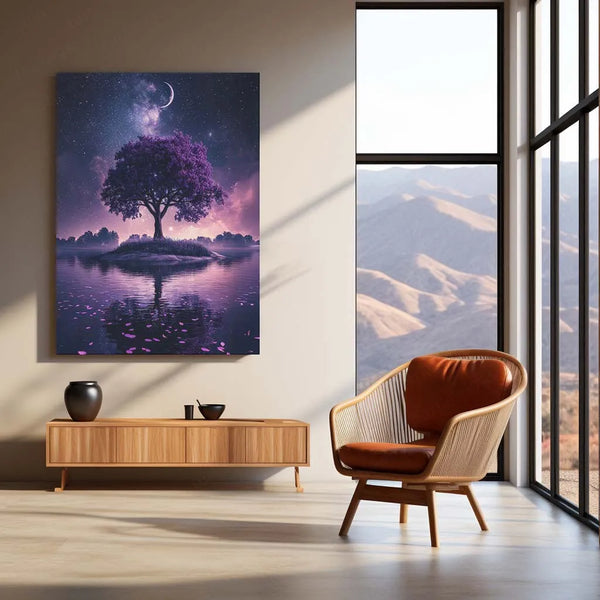Urban Aesthetic Metal Poster | Aesthetic Tree Metal Poster – Nature-Inspired Wall Art - TURTLEWINGS 