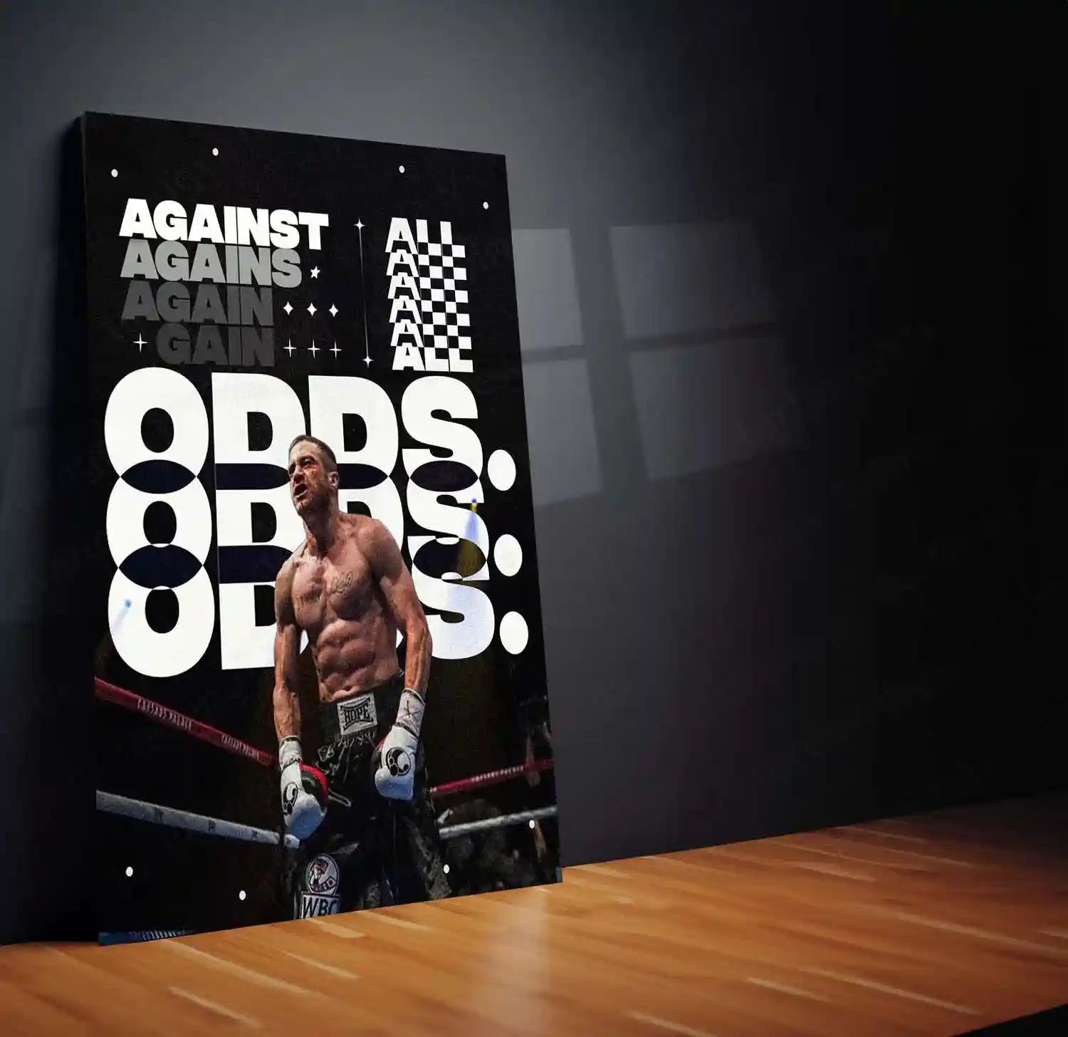 Against All Odds – Boxing Grit Metal Frame | TURTLEWINGS – TURTLEWINGS