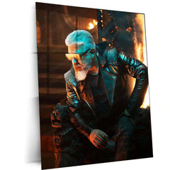 Movies & Series Metal Poster | Thala Ajith Kumar Stylish Metal Poster | Mass South Superstar Wall Art | Premium Actor Portrait Frame 02 - TURTLEWINGS 