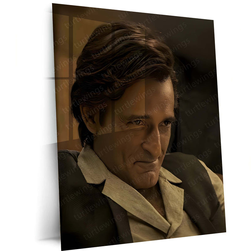 Akshaye Khanna – Dhurandhar Movie Metal Poster | Intense Cinematic Wall Art | Premium Metal Frame 01