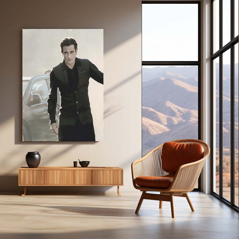 Akshaye Khanna – Dhurandhar Movie Metal Poster | Intense Cinematic Wall Art | Premium Metal Frame 02