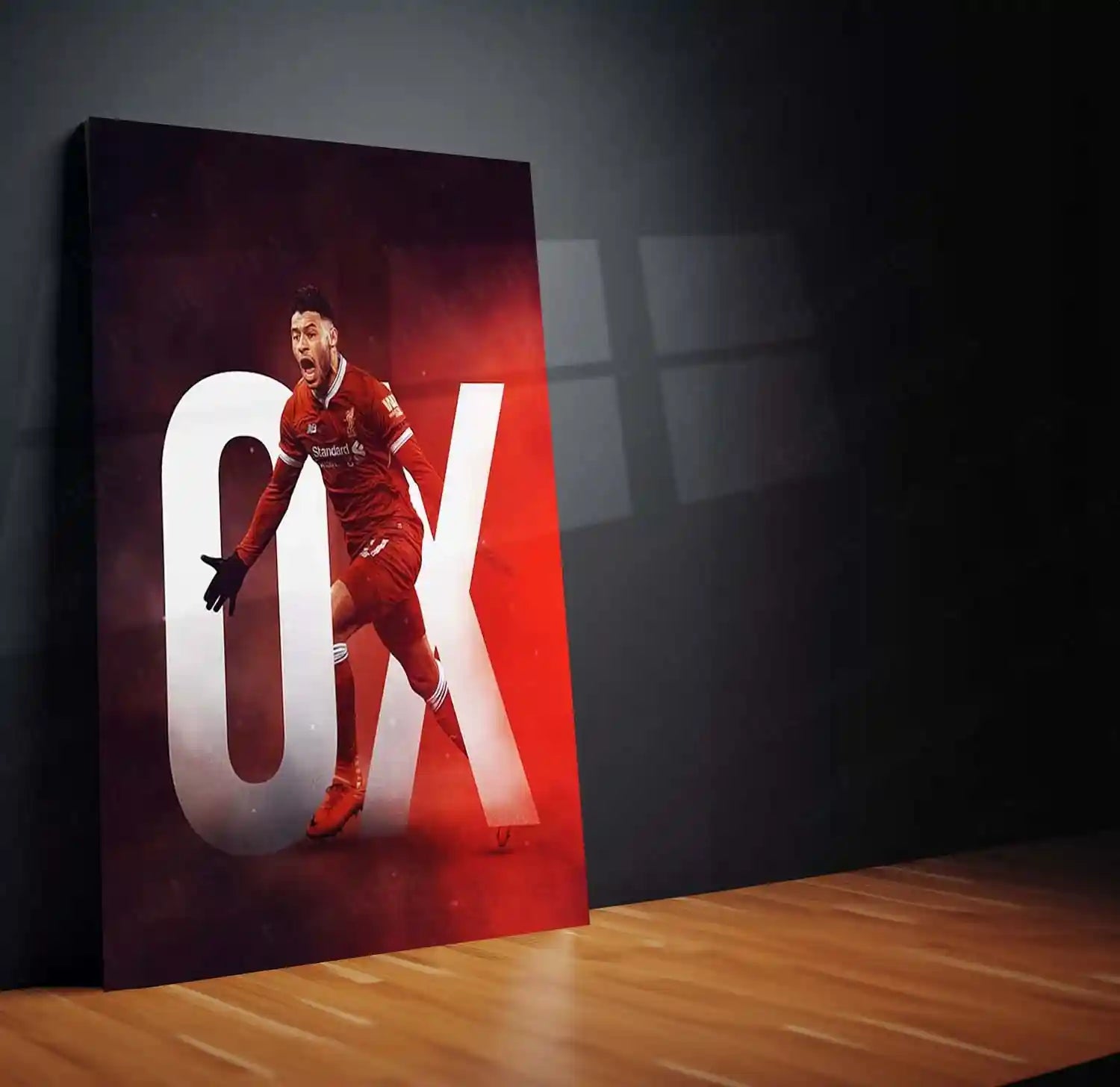 Alex Oxlade-Chamberlain “OX” Liverpool Graphic Poster – Metal