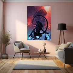 Alien Romulus – Xenomorph Sci-Fi Horror Metal Poster | Dark Movie Wall Frame