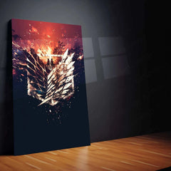 Attack on Titan Metal Poster – Epic Anime Wall Art | Colossal Battle Decor - TURTLEWINGS 