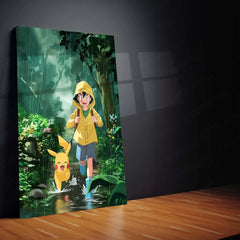 Anime Metal Poster | Ash & Pikachu Metal Poster – Pokemon Trainer’s Journey