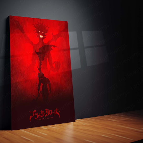 Anime Metal Poster | Asta & Liebe – Black Clover Metal Poster | Devil Union Anime Wall Frame