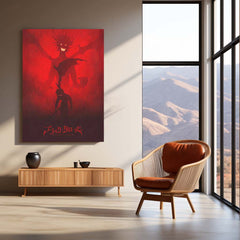 Anime Metal Poster | Asta & Liebe – Black Clover Metal Poster | Devil Union Anime Wall Frame