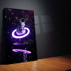 Cosmic Fishing – Dream Beyond the Stars | Space Fantasy Wall Art  Astronaut Galaxy Adventure Metal Frame by TurtleWings  📝