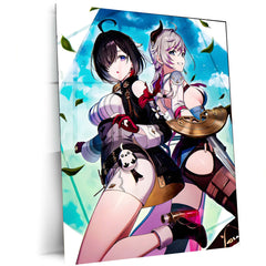 Anime Metal Poster | Atelier Yuma – Bloom of Serenity | Aesthetic Fantasy Metal Frame Poster