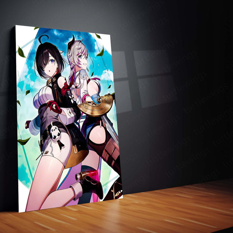 Anime Metal Poster | Atelier Yuma – Bloom of Serenity | Aesthetic Fantasy Metal Frame Poster