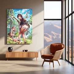 Anime Metal Poster | Atelier Yuma – Bloom of Serenity | Aesthetic Fantasy Metal Frame Poster 01