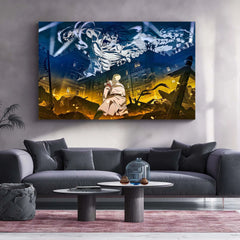 Anime Metal Poster | Attack on Titan – Eren vs Reiner Showdown