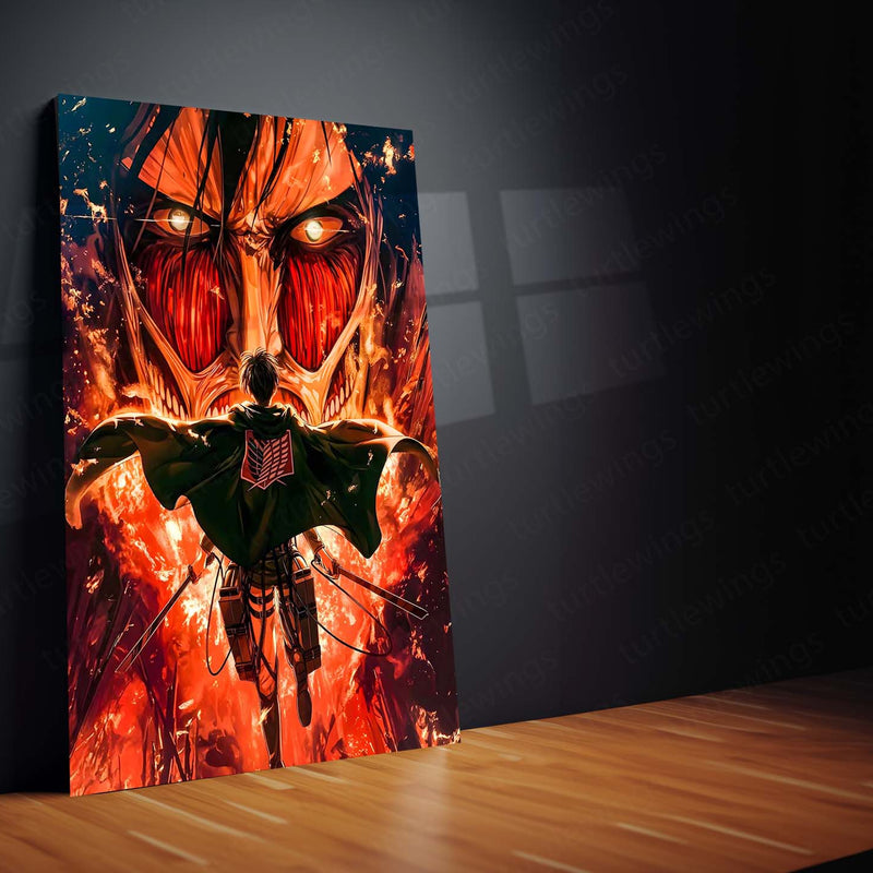 Anime Metal Poster | Attack on Titan – Humanity’s Last Stand | The Final Resolve Metal Frame Poster