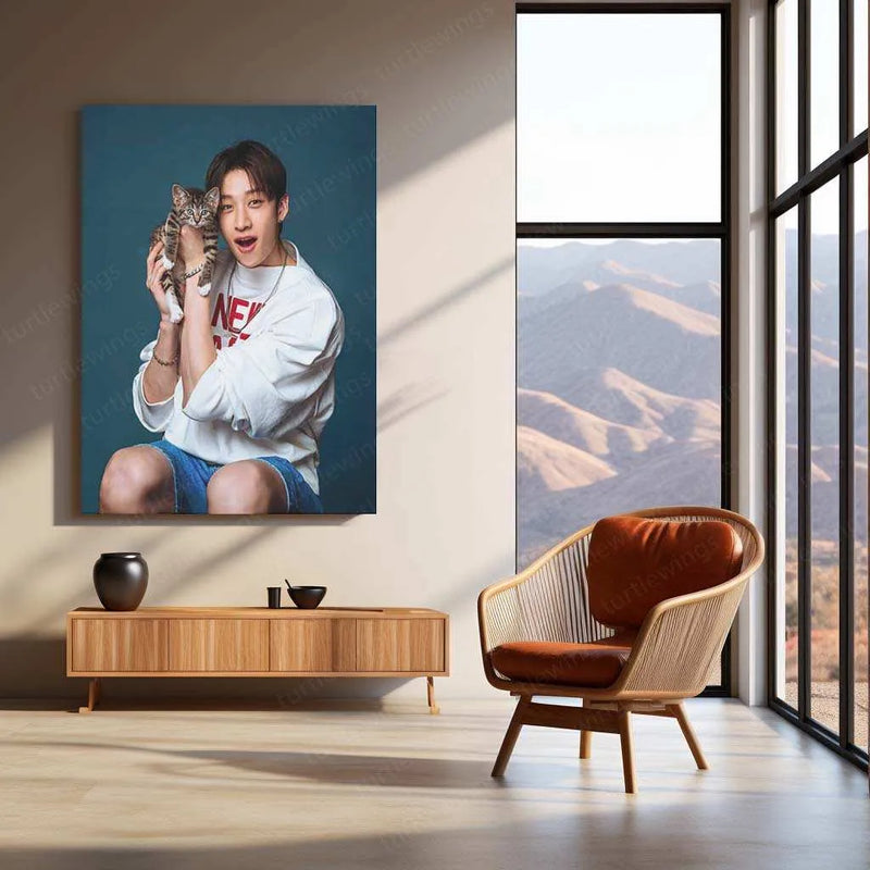 Bang Chan Metal Poster – Stray Kids Leader Wall Art for STAYs - TURTLEWINGS 