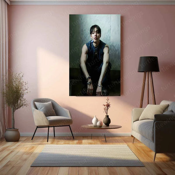 Bang Chan Metal Poster – Stray Kids Leader Wall Art for STAYs f2 - TURTLEWINGS 