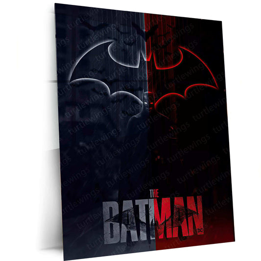 Batman Metal Poster – Dark Knight Wall Art | Gotham Hero Aesthetic Decor 2 - TURTLEWINGS 