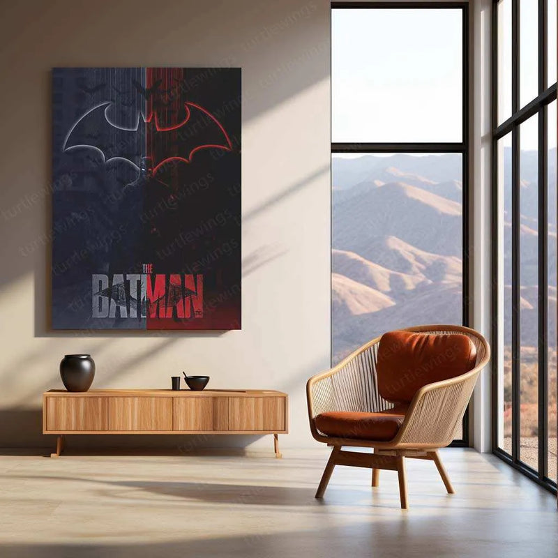 Batman Metal Poster – Dark Knight Wall Art | Gotham Hero Aesthetic Decor 2 - TURTLEWINGS 