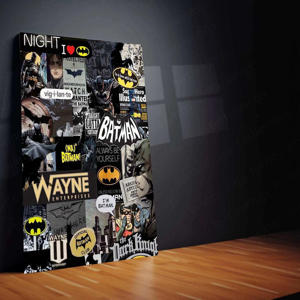 Batman Metal Poster – Dark Knight Wall Art | Gotham Hero Aesthetic Decor - TURTLEWINGS 