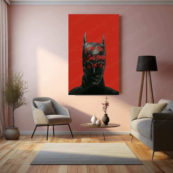 Batman Metal Poster – Dark Knight Wall Art | Gotham Hero Aesthetic Decor 1 - TURTLEWINGS 