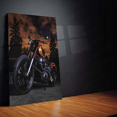 🏍️ Bike Art Metal Frame Poster | Stylish Motorcycle Wall Decor for Riders & Enthusiasts - TURTLEWINGS 