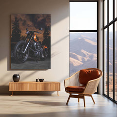 🏍️ Bike Art Metal Frame Poster | Stylish Motorcycle Wall Decor for Riders & Enthusiasts - TURTLEWINGS 