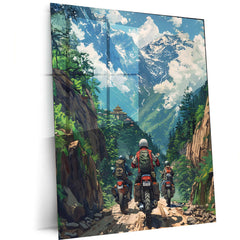 Bike Art Metal Poster – Stylish Motorcycle Wall Art | Biker & Speed Enthusiast Decor 2 - TURTLEWINGS 