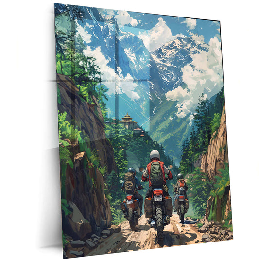 Bike Art Metal Poster – Stylish Motorcycle Wall Art | Biker & Speed Enthusiast Decor 2 - TURTLEWINGS 