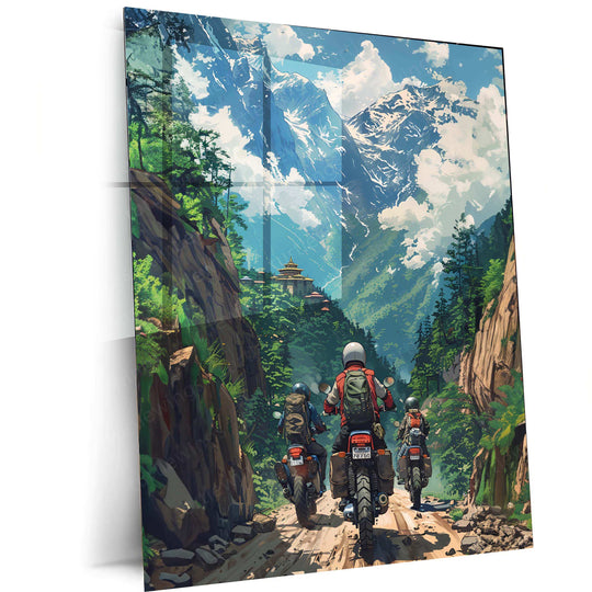 Bike Art Metal Poster – Stylish Motorcycle Wall Art | Biker & Speed Enthusiast Decor 2 - TURTLEWINGS 