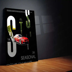 Car Metal Poster | BMW M2 Status Seasonal Metal Frame | Automotive Wall Art | Premium Car Enthusiast Poster